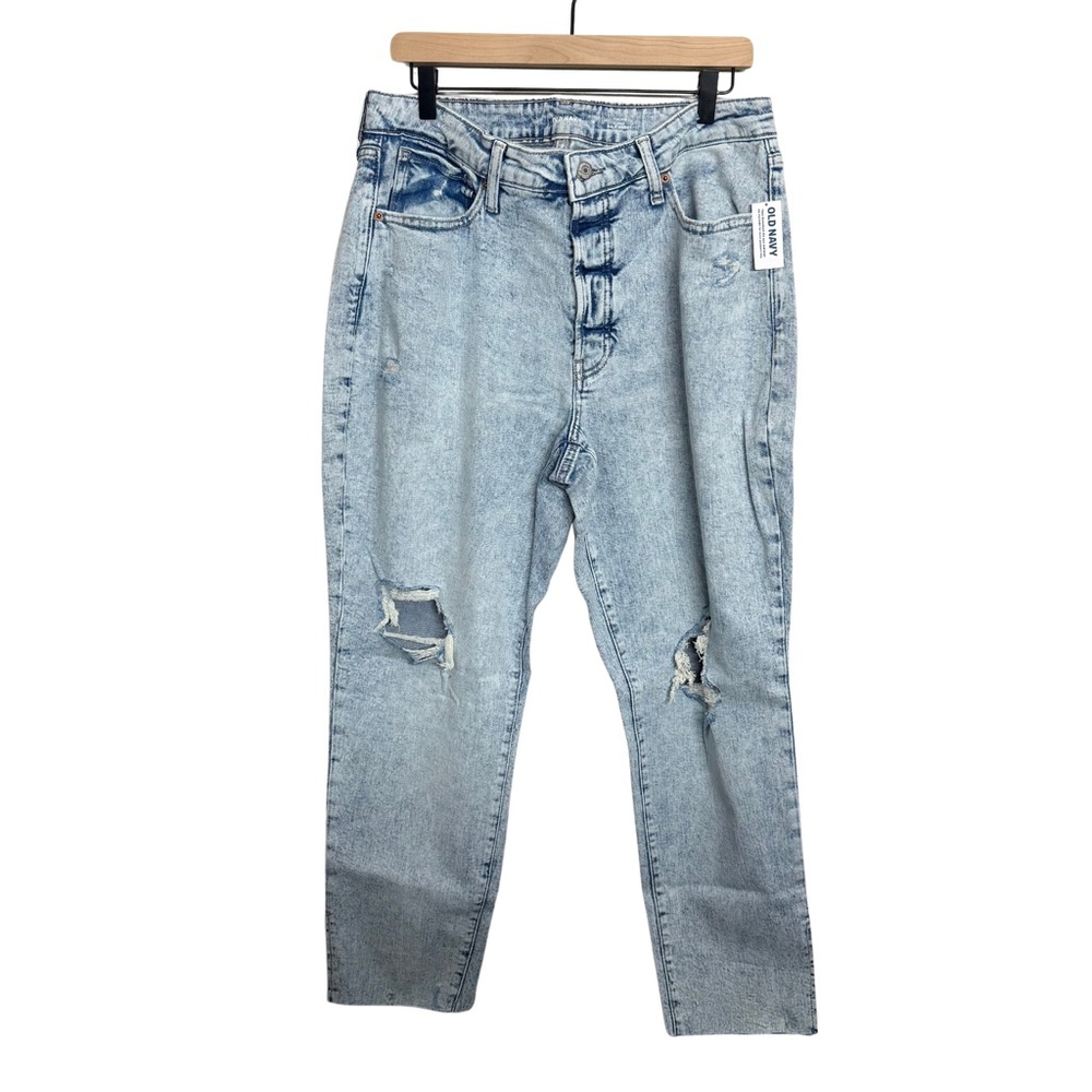 Old Navy High-Rise Curvy O.G. Straight Secret-Smooth Pockets Size 16 - Picture 2 of 10